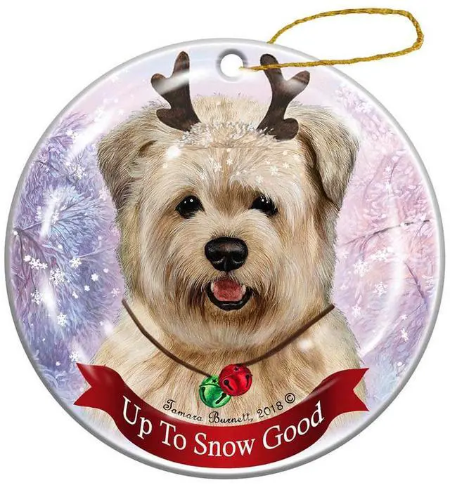 Main image of Holiday Pet Gifts Glen of Imal Terrier White Dog Porcelain Christmas Ornament
