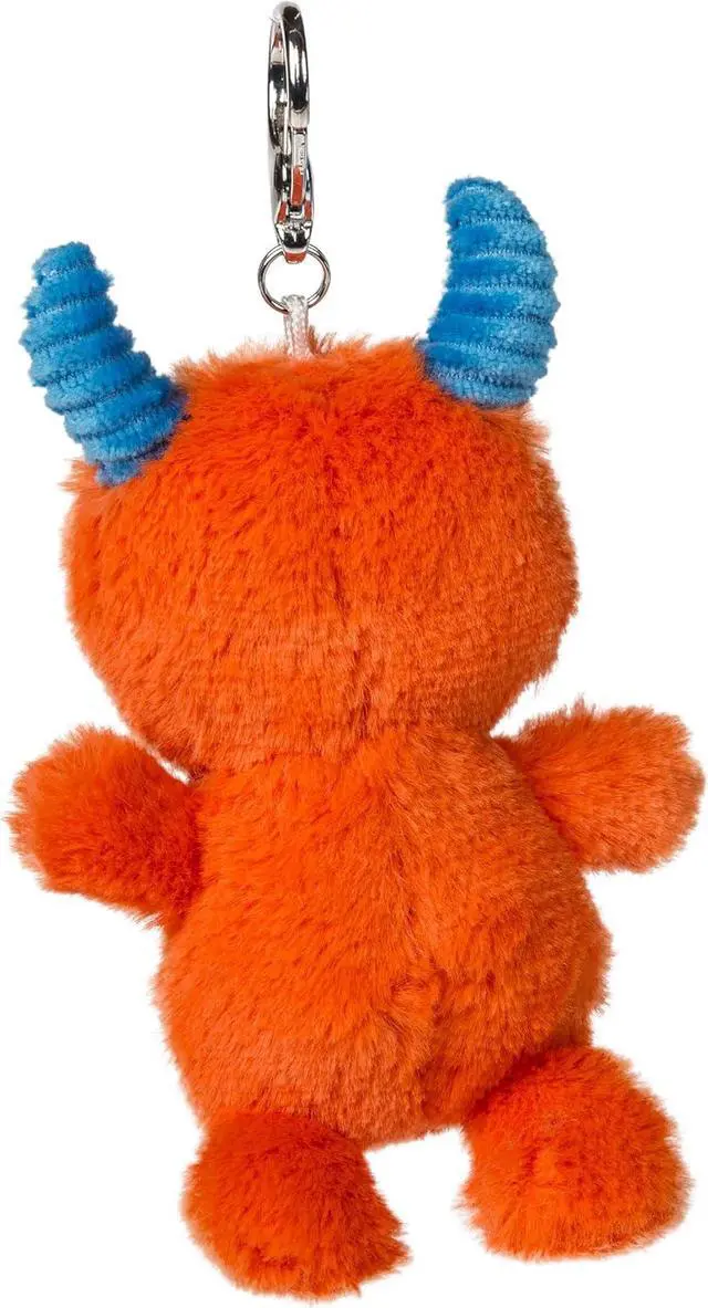 Alt view image 2 of 2 - Mary Meyer Plush Stuffed Animal Backpack, Purse, Bag Charm, Orange Monster, 5"