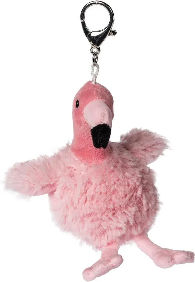 Main image of Mary Meyer Plush Stuffed Animal Backpack, Purse, Bag Charm, Flamingo, 5"