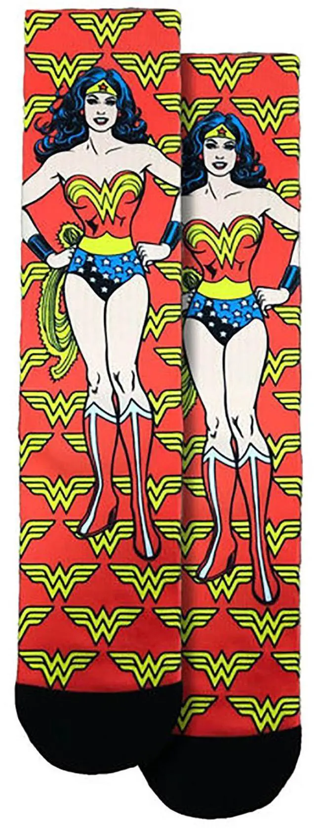 Main image of Spoontiques Wonder Woman Crew Socks - SHOE SIZE (5-10 Men) (7-12 women)
