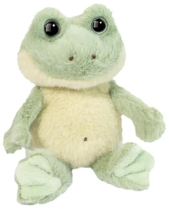 Main image of Douglas Toys Flip Frog Small Light Green Plush Stuffed Animal Toy, 5"