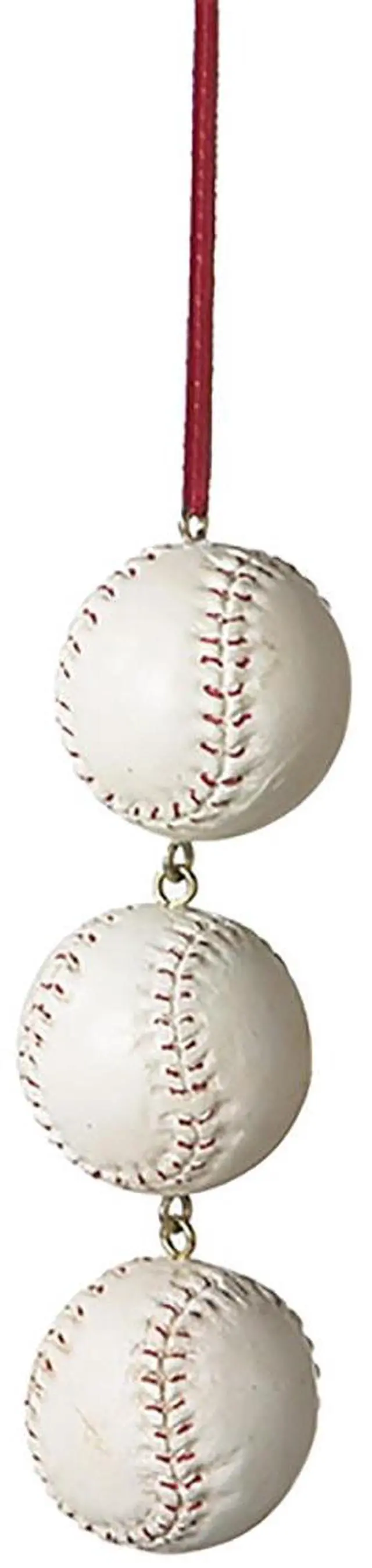 Main image of Midwest-CBK - Triple Baseball Christmas Ornament 4.75"