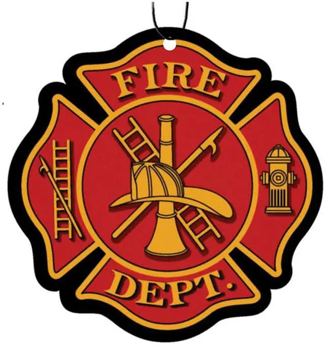Main image of Spoontiques Firefighter Maltese Cross Air Freshener (3-Pack)