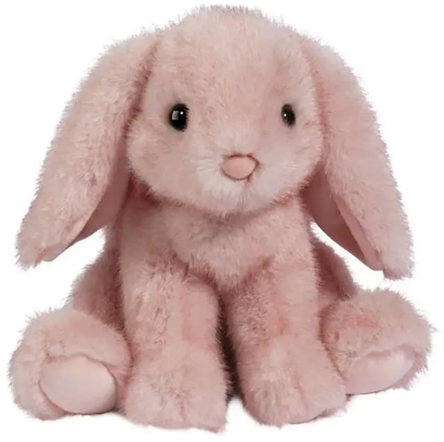 Main image of Douglas Toys Kenzie Pink Tipped Bunny Stuffed Animal Toy, 8"