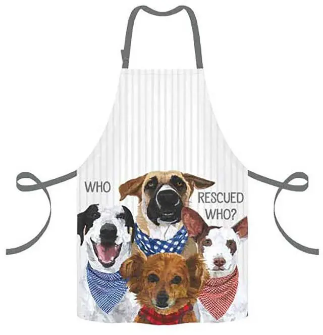 Main image of Paperproducts Design Apron Who Rescued Who? Dogs
