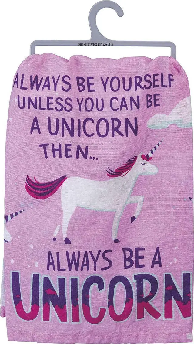 Alt view image 2 of 3 - Primitives by Kathy Dish Towel - Always Be A Unicorn
