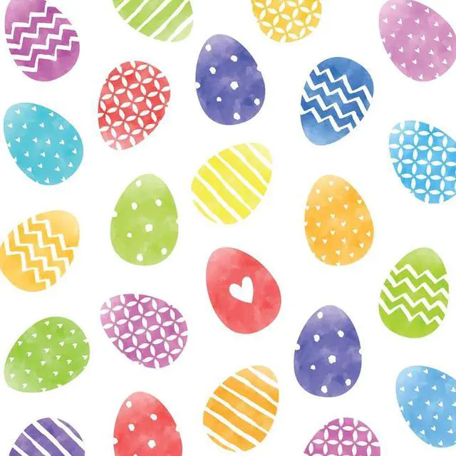 Main image of Paper Products Design, Napkin Beverage Colorful Easter Eggs, 20 count
