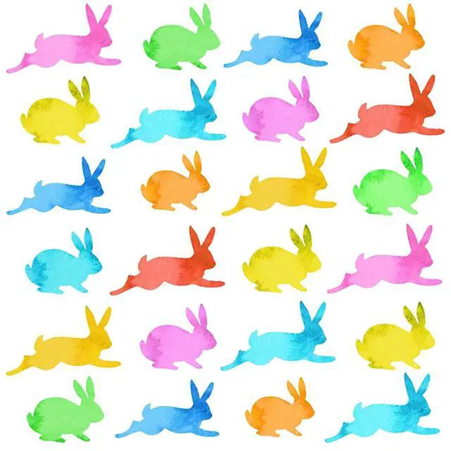 Main image of Paper Products Design, Napkin Beverage Aquarell Bunnies, 20 count