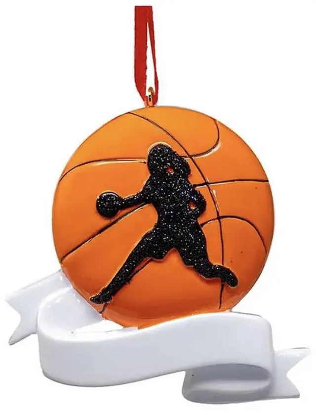 Main image of Kurt Adler Woman Basketball Player Ornament For Personalization - 3.3" Tall