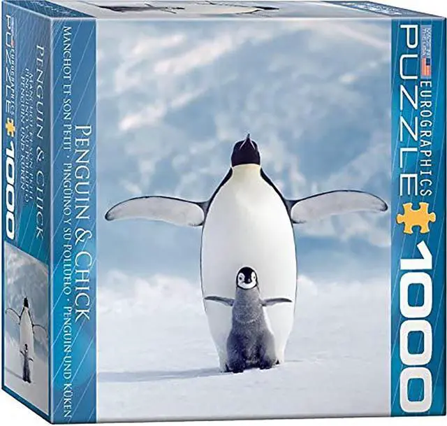 Main image of EuroGraphics Penguin & Chick Small Box Puzzle (1000 Pieces)