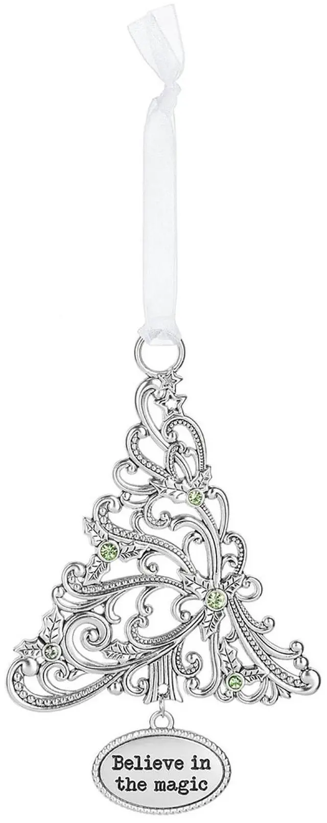 Main image of Ganz Ornament Oh Christmas Tree with Holly - Believe in the Magic