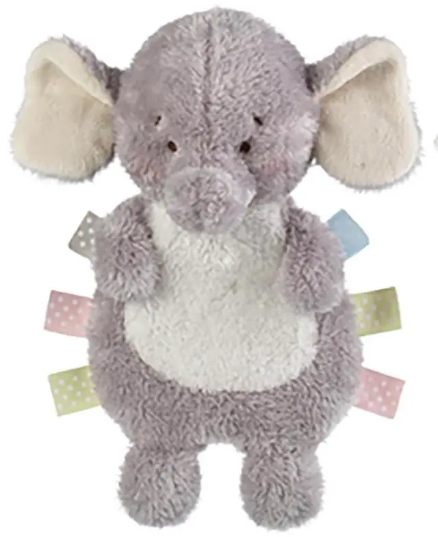 Main image of Baby Ganz Gray Wuzzies Crinkle Elephant Plush Stuffed Animal Toy, 10"