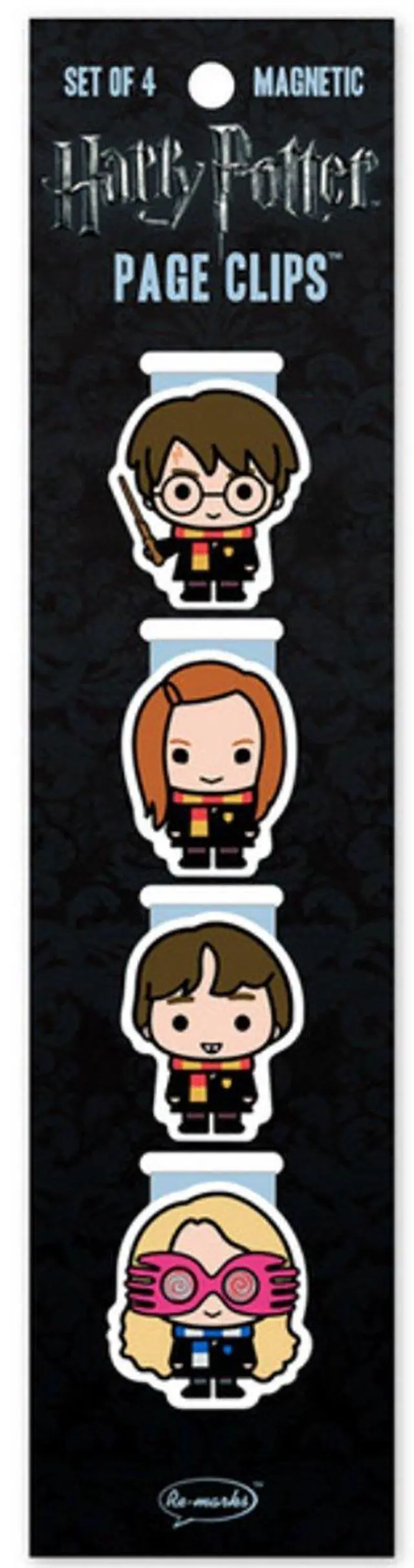Alt view image 2 of 2 - Re-marks Harry Potter Chibi Students Magnetic Page Clips
