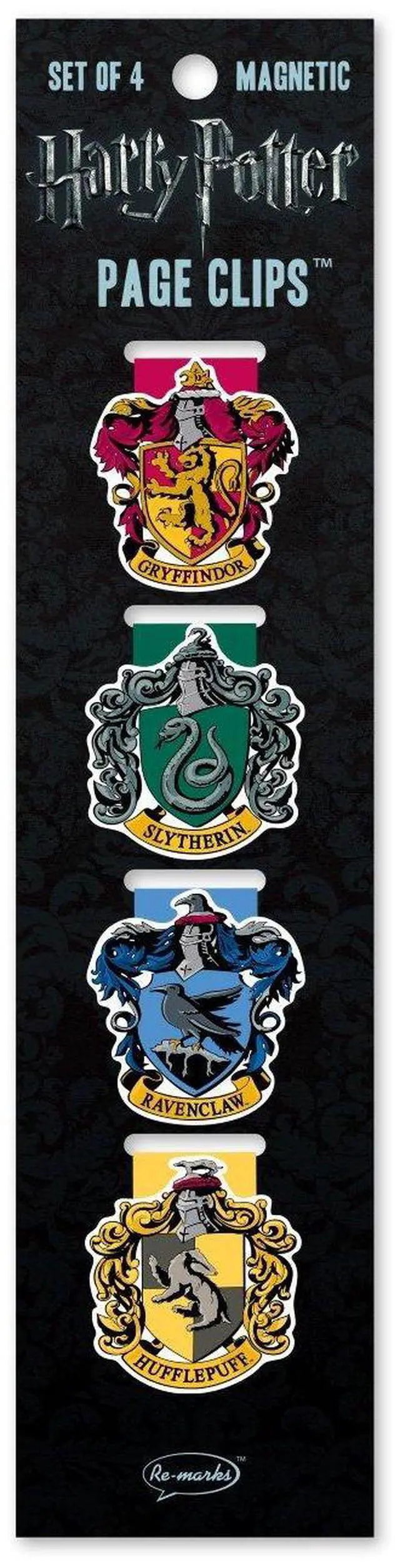 Main image of Re-marks Harry Potter Crests for Hogwarts Houses Magnetic Page Clips