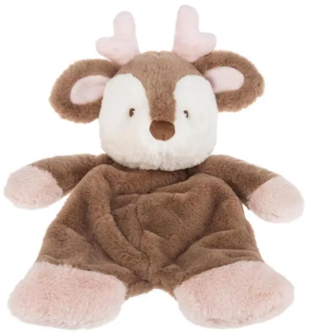 Alt view image 2 of 3 - Baby Ganz Reindeer Flat-A-Pat Plush Stuffed Animal Lovey, 18"