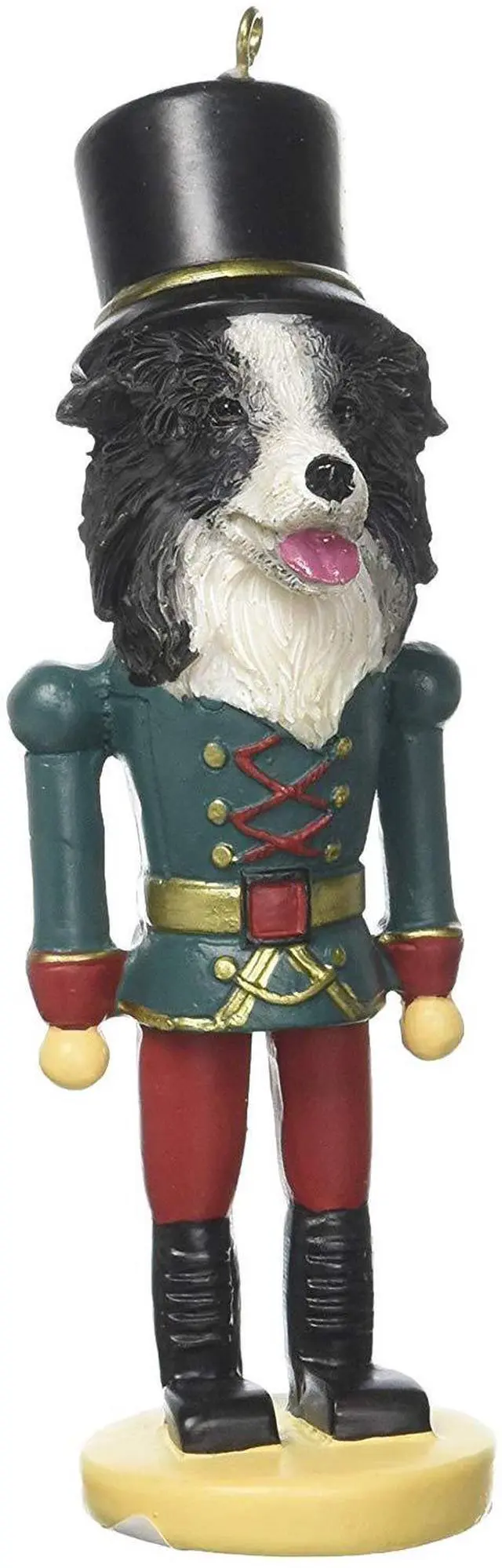 Main image of E & S Pets 35358-5 Border Collie Nutcracker Soldier Dogs Ornament