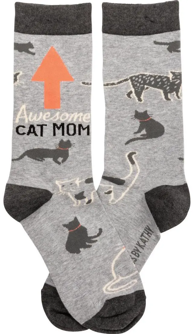 Alt view image 2 of 3 - Primitives By Kathy Socks - Awesome Cat Mom