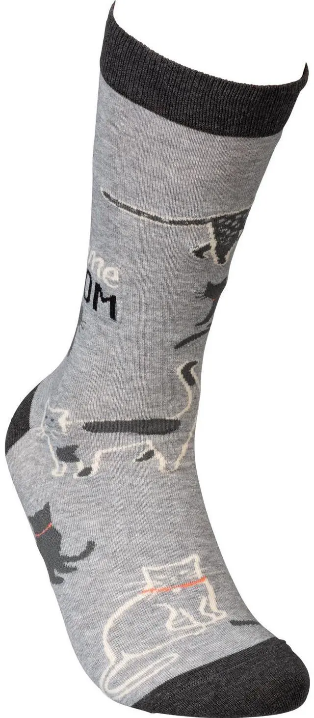 Alt view image 3 of 3 - Primitives By Kathy Socks - Awesome Cat Mom