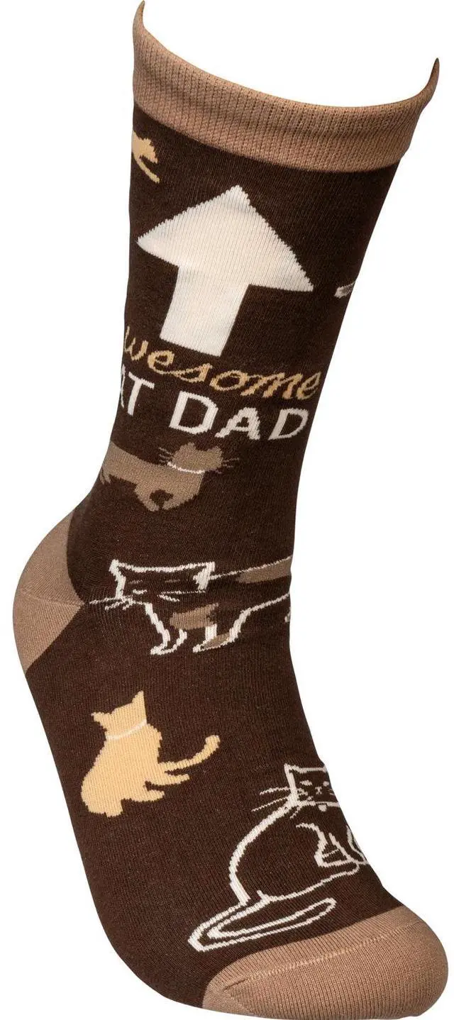 Alt view image 3 of 3 - Primitives By Kathy Socks - Awesome Cat Dad
