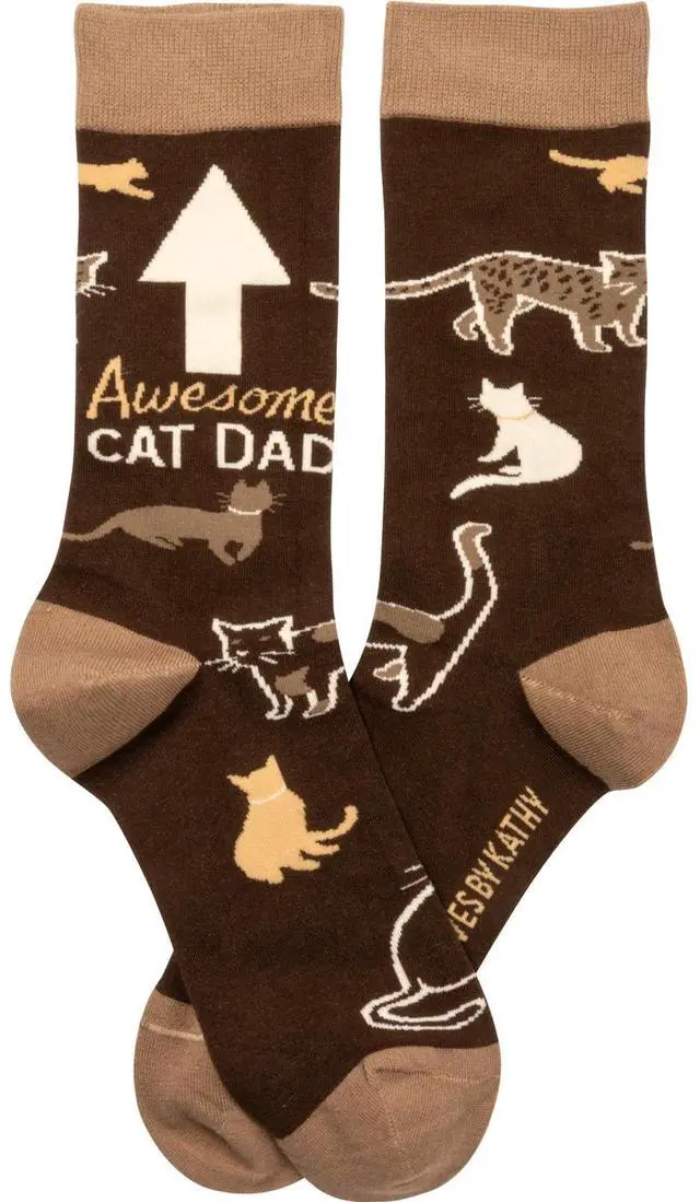 Alt view image 2 of 3 - Primitives By Kathy Socks - Awesome Cat Dad