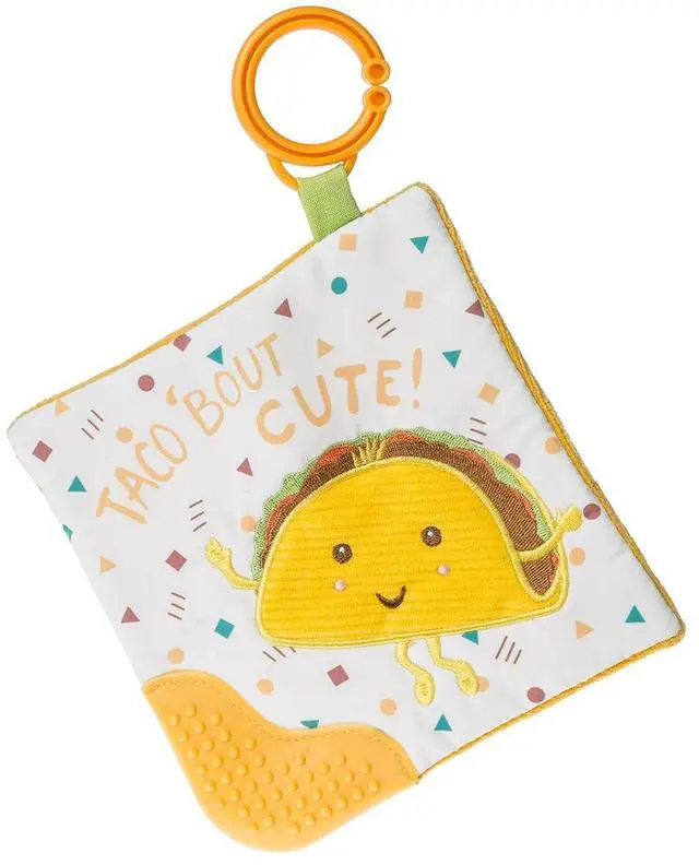 Main image of Mary Meyer Sweet Soothie Crinkle Teether Toy and Squeaker, 6 x 6" Taco Bout Cute