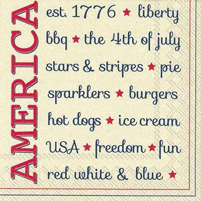 Main image of Boston International America Cocktail Napkin