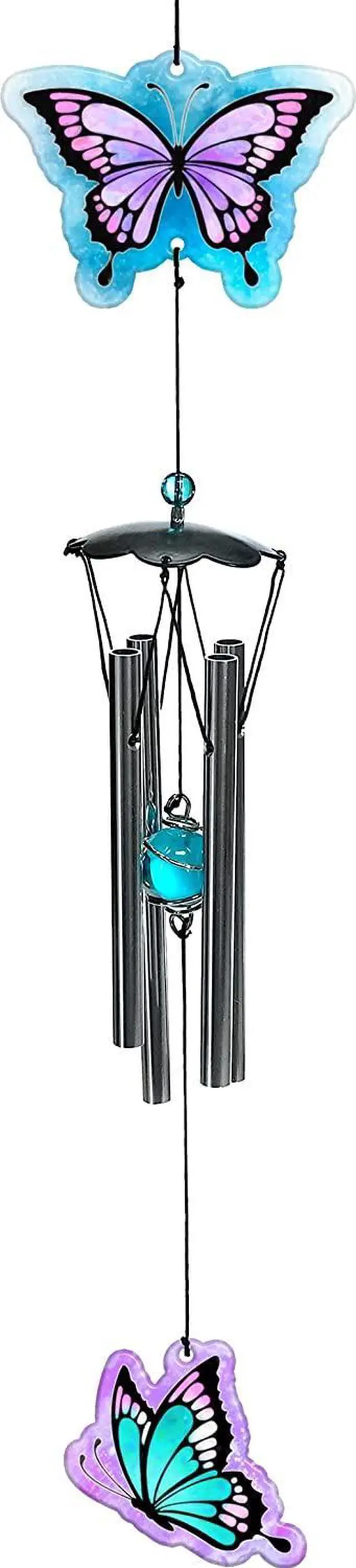 Main image of Spoontiques Decorative Chimes for Yard and Garden, Butterfly Wind Chime