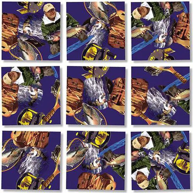 Main image of B Dazzle Fly Fishing Scramble Squares 9 Piece Puzzle