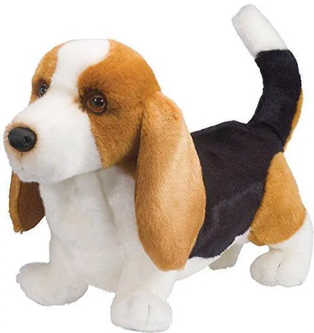 Alt view image 6 of 6 - Harold Basset Hound 14" by Douglas Cuddle Toys