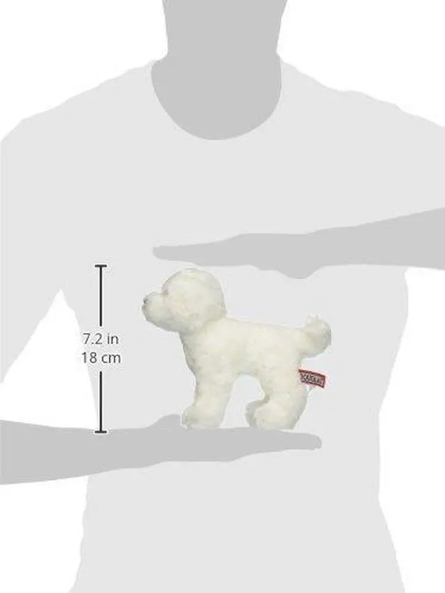 Alt view image 7 of 8 - Dandelion Puff Bichon Frise 8" by Douglas Cuddle Toys