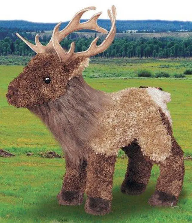Alt view image 7 of 7 - Douglas 8" Plush Animal Eddie Elk