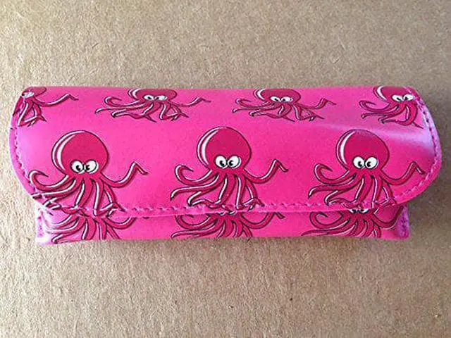 Alt view image 3 of 3 - Under the Sea Small Semi-Hard Eyeglasses Case - Octopus