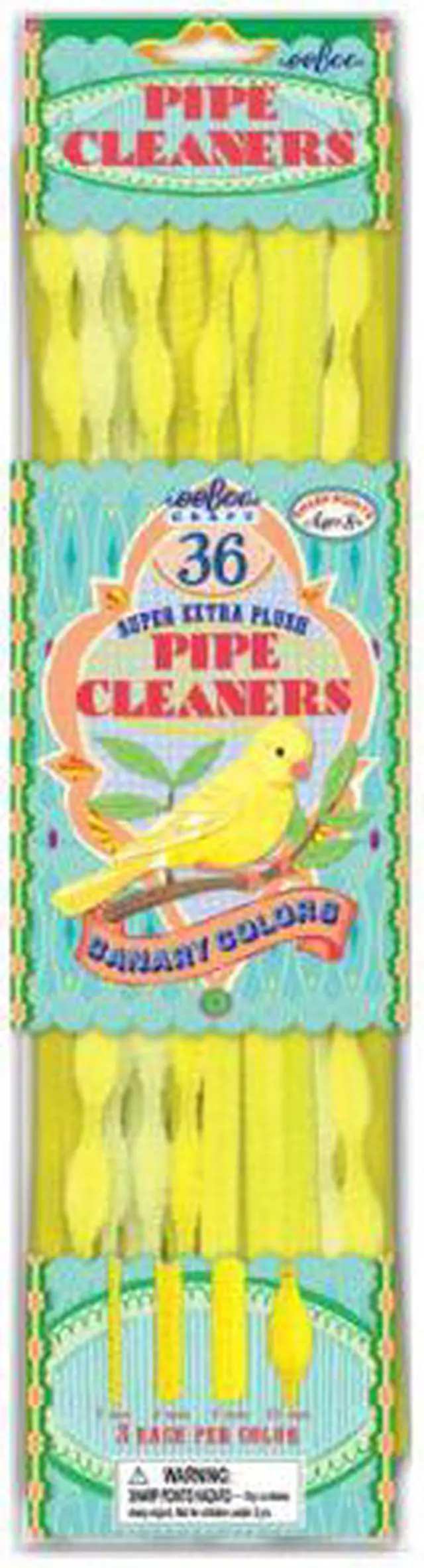 Main image of eeBoo Canary Colors Yellow Pipe Cleaners
