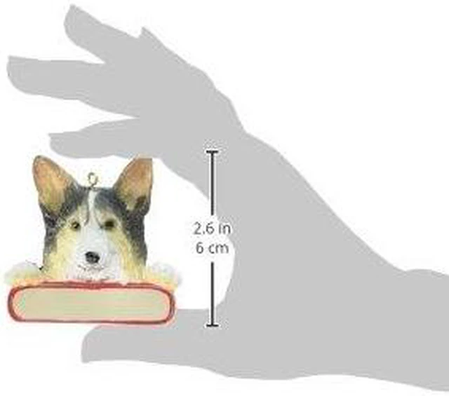 Alt view image 2 of 2 - E&S Pets Orn218-100a Corgi Santa's Pals Christmas Ornament