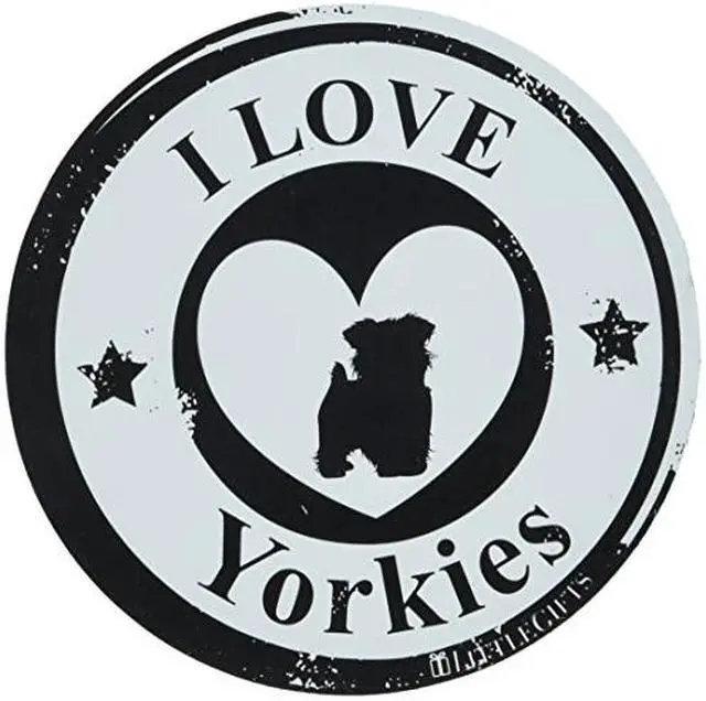 Main image of LittleGifts YorkieCircle Circle Car Magnet