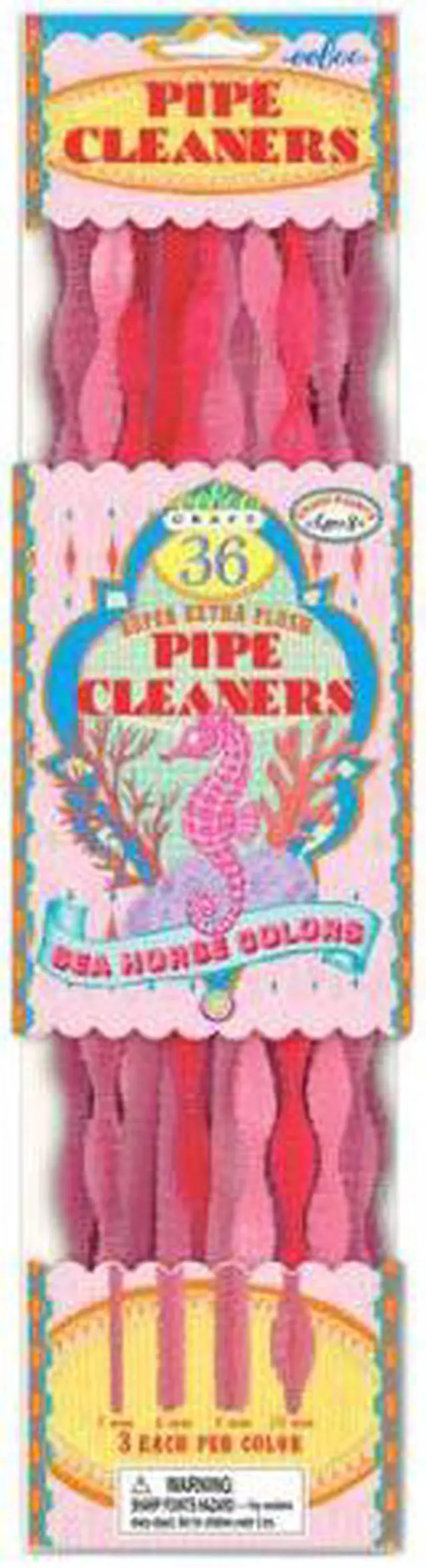 Main image of eeBoo Pipe Cleaners Craft Kit- Pink and Rose, Sea Horse