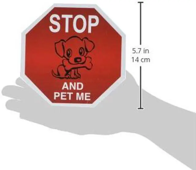 Alt view image 2 of 2 - LittleGifts Stop Car Magnet