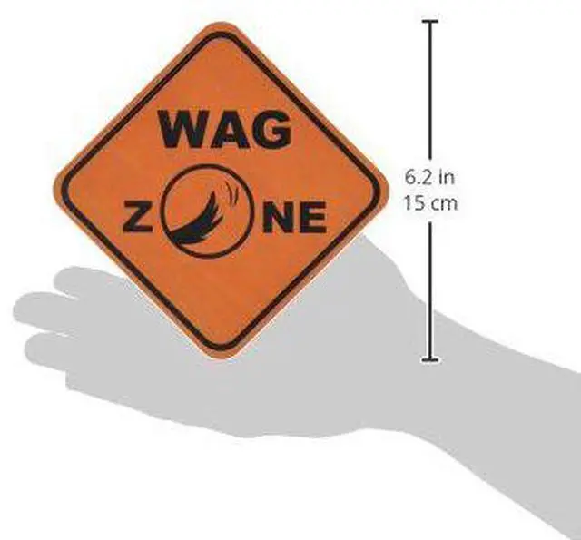Alt view image 2 of 2 - LittleGifts Wag Zone Car Magnet