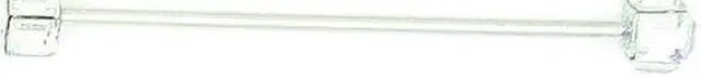 Main image of Finishing Touch Square Clear Crystal Collar Bar Silver - Silver Finish