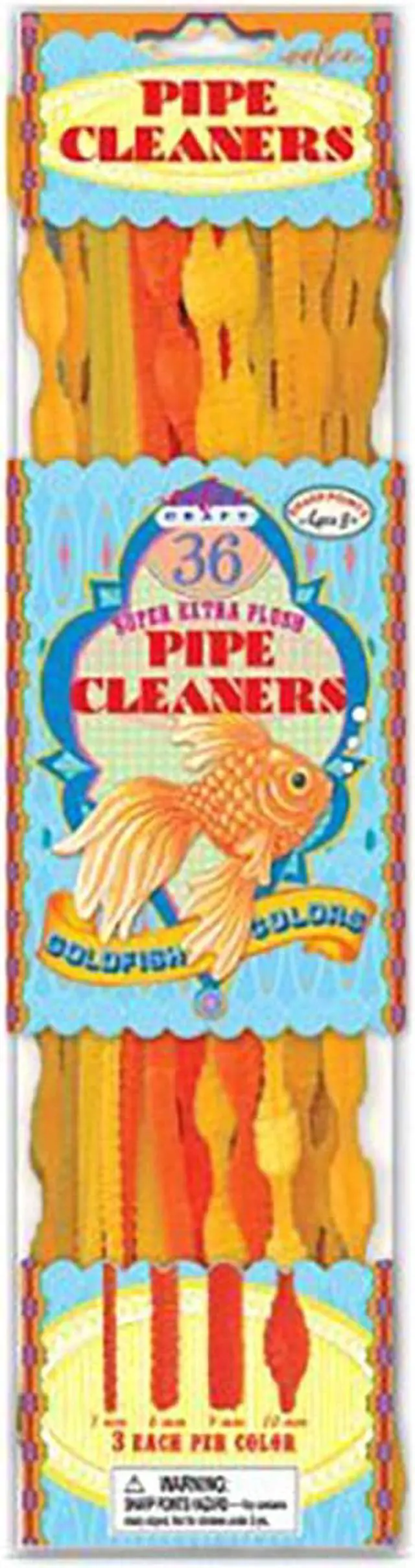 Main image of eeBoo Orange and Gold Pipe Cleaners Craft Kit - Gold Fish Colors