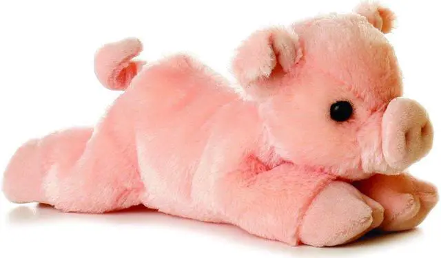 Alt view image 2 of 4 - Aurora® - Small Pink Mini Flopsie - 8" Percy - Adorable Stuffed Animal