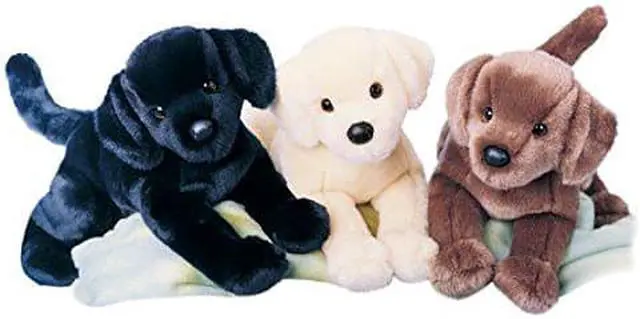 Alt view image 6 of 7 - Chester Black Lab 16" by Douglas Cuddle Toys