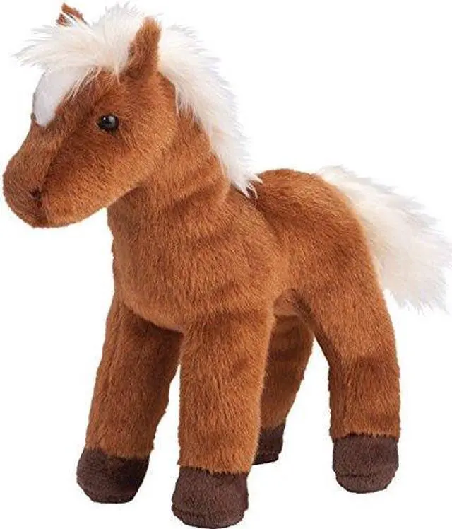 Alt view image 4 of 5 - Mr. Brown Chestnut Horse 8" by Douglas Cuddle Toys