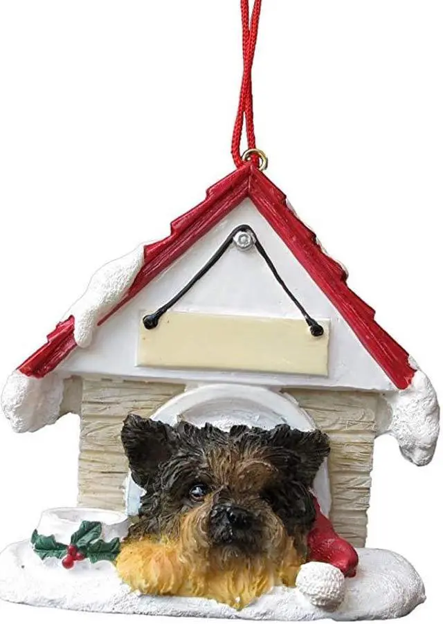 Main image of E&S Pets 35355-107 Yorkie Doghouse Ornament