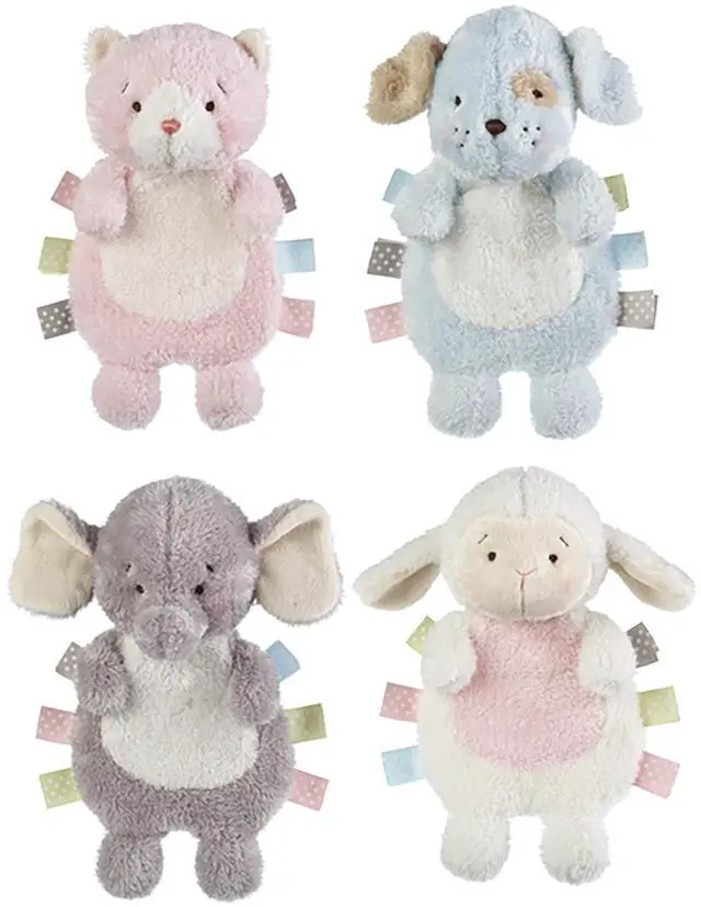 Alt view image 2 of 2 - Baby Ganz Gray Wuzzies Crinkle Elephant Plush Stuffed Animal Toy, 10"