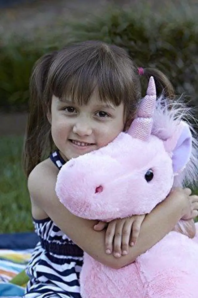 Alt view image 2 of 6 - Super Flopsie Celestia Pink Unicorn 28" by Aurora