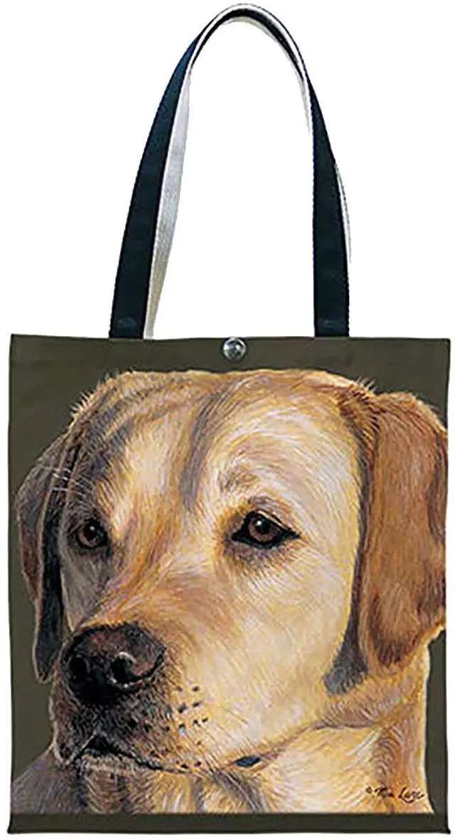 Alt view image 2 of 2 - Fiddlers Elbow t907 Yellow Lab Canvas Tote