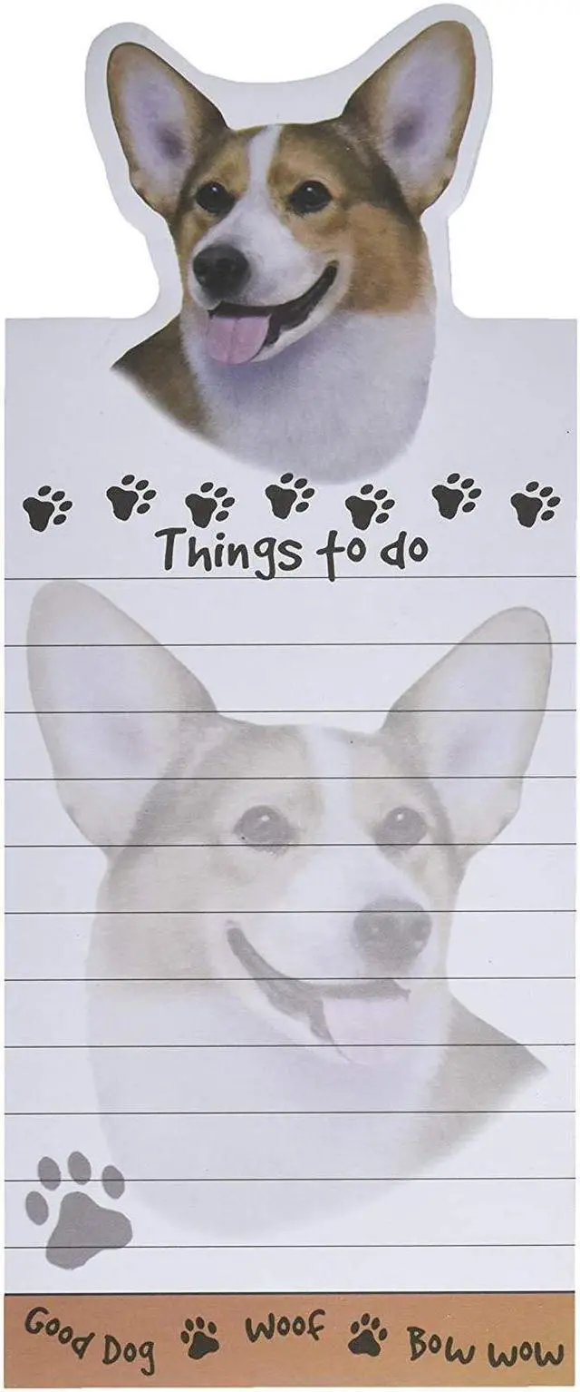 Main image of "Welsh Corgi Magnetic List Pads" Uniquely Shaped Sticky Notepad