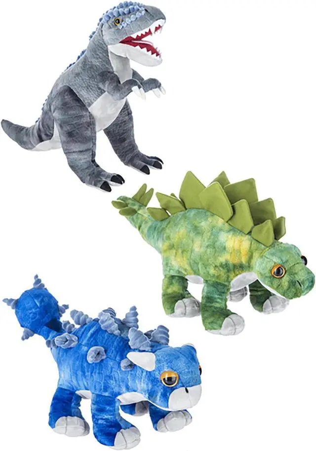 Alt view image 2 of 2 - Ganz 15" Green Stegosaurus Dinosaur Plush Toy Stuffed Animal