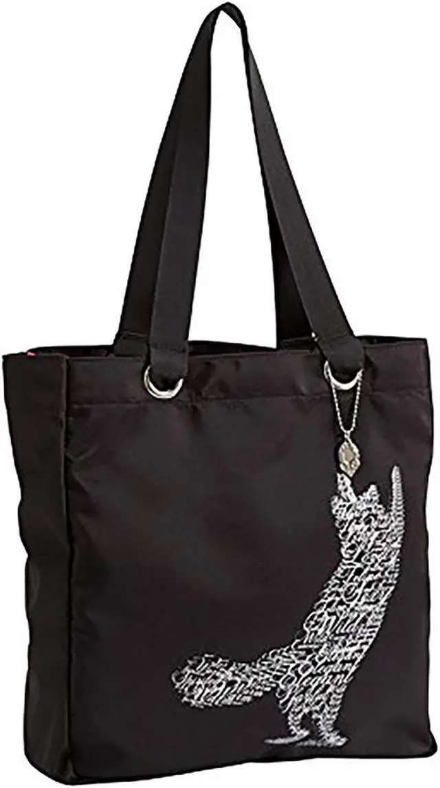 Main image of Enesco Wild About Words Playful Cat Tote Bag, 14"